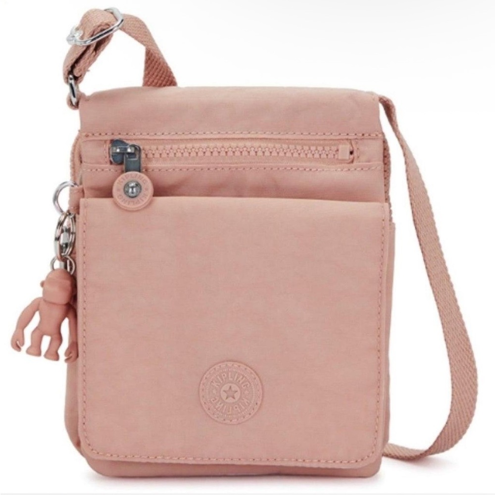 Kipling Dusty Rose New El Dorado Small Nylon Crossbody Bag, NWOT - Never Used!